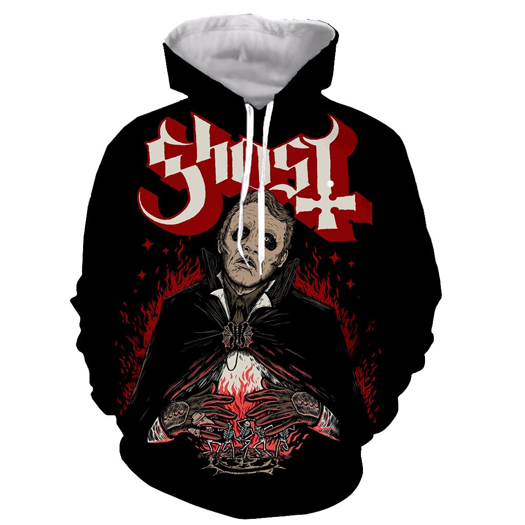 Ghost Band Long Sleeves 3D Printed Hoodies