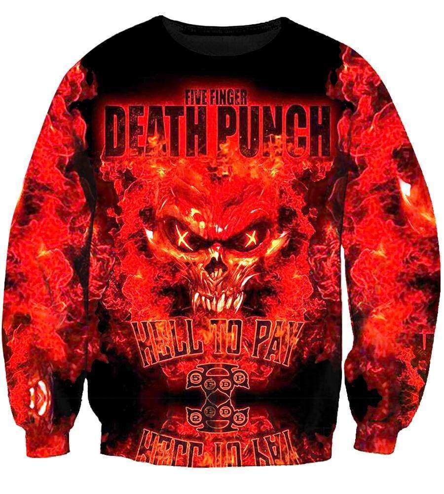 Five Finger Death Punch Sweatshirts – Five Finger Death Punch 3D Sweatshirt