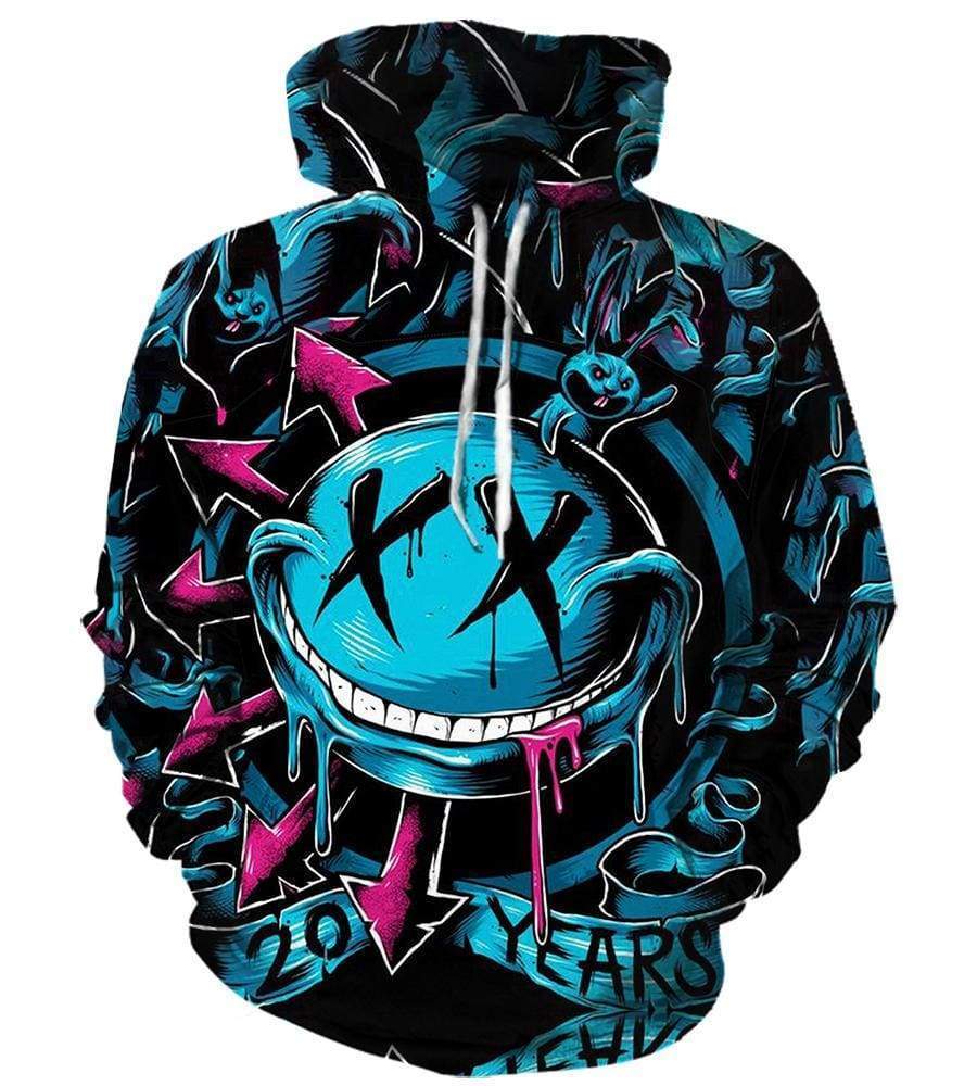 Funny Blink 182 Hoodies – Pullover Demon Black 3D Hoodie