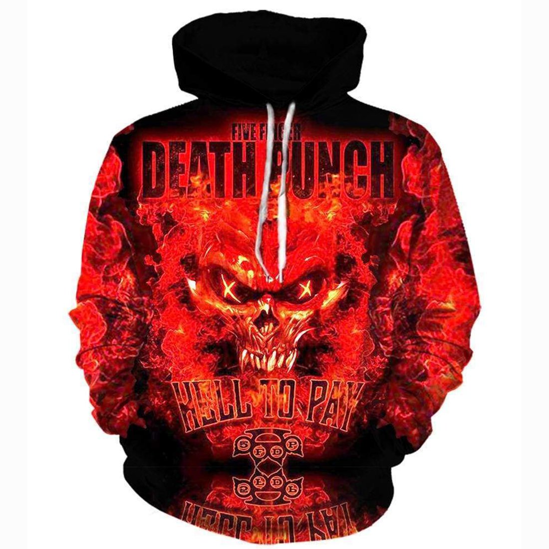 Five Finger Death Punch Hoodies – Five Finger Death Punch Pullover 3D Hoodie