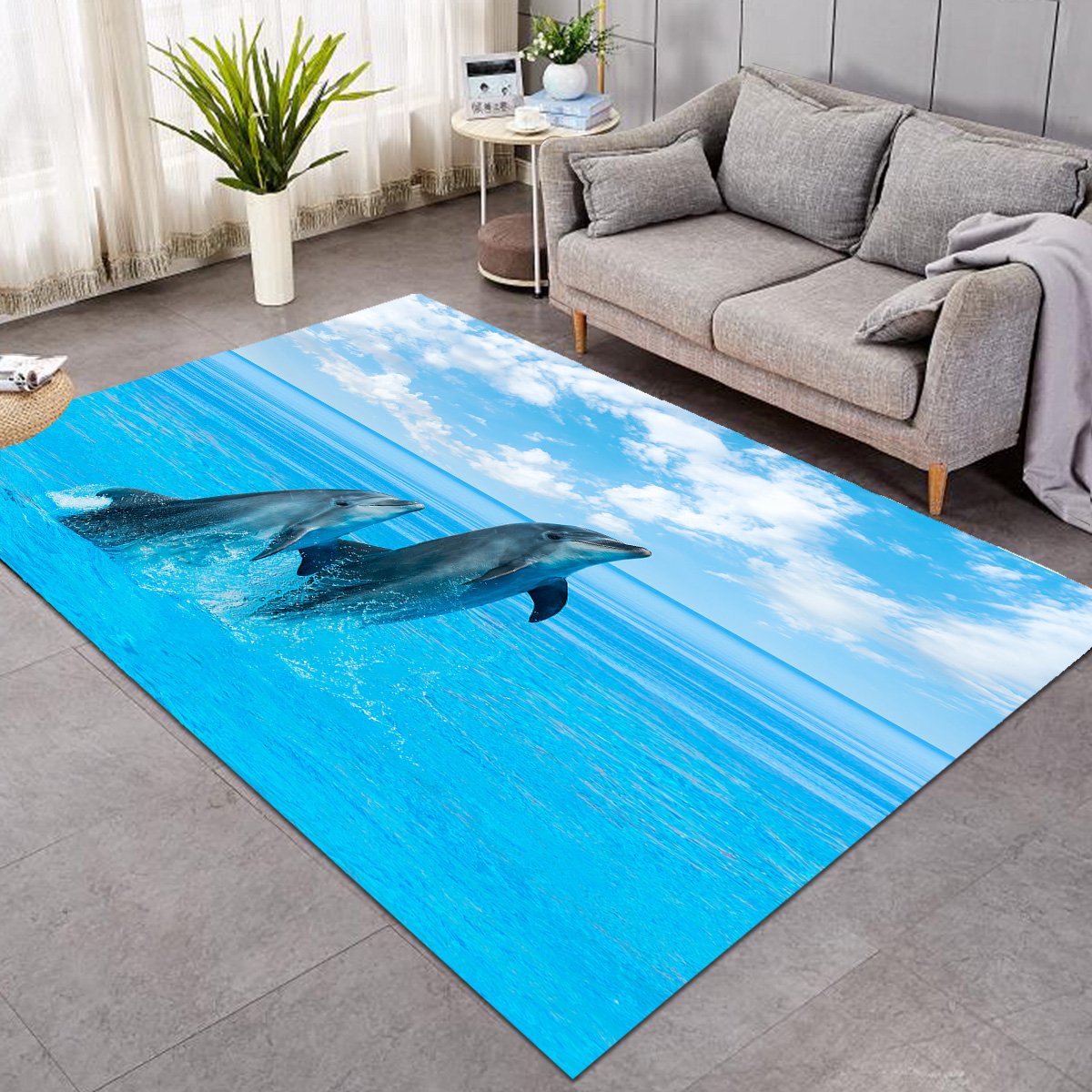 Dancing Dolphins GWBJ15652 Rug