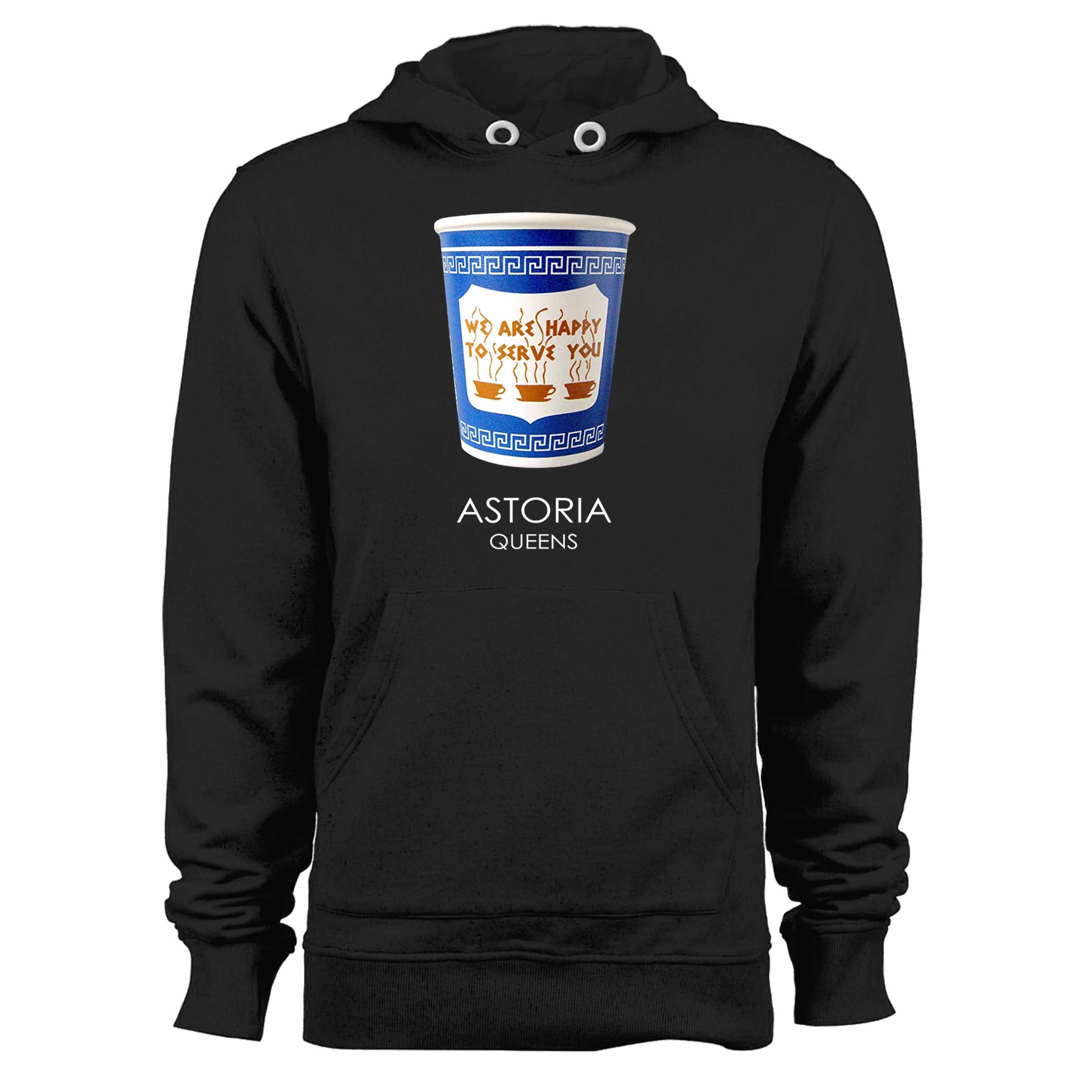 Astoria Queens New York City Greek Coffee Cup Unisex Hoodie