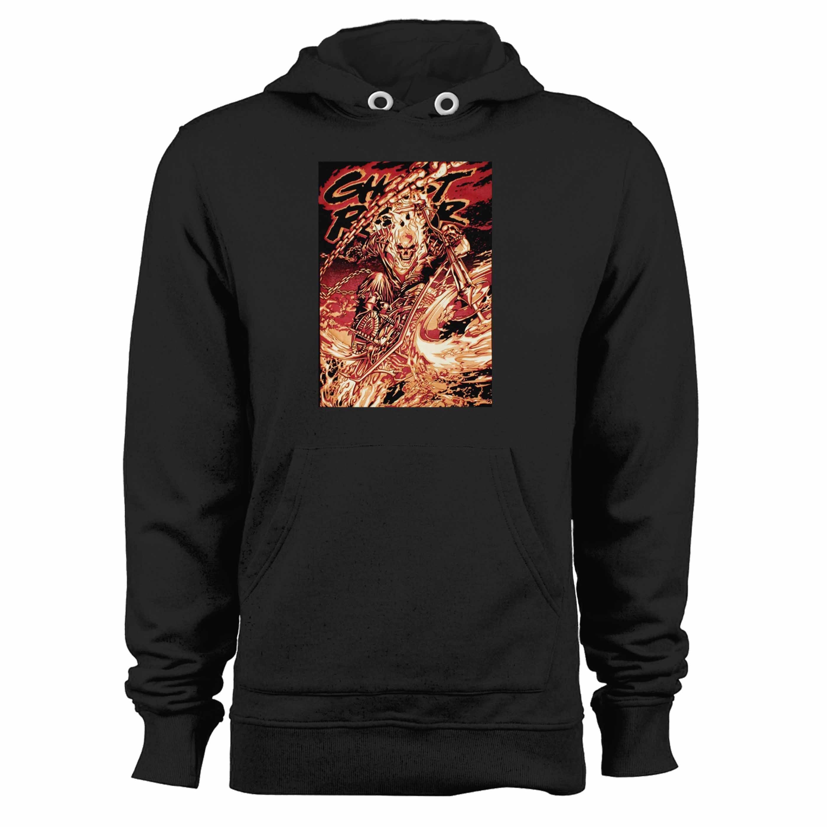 Ghost Rider Comic Phantom Rider Satan 48 Black Timber Unisex Hoodie