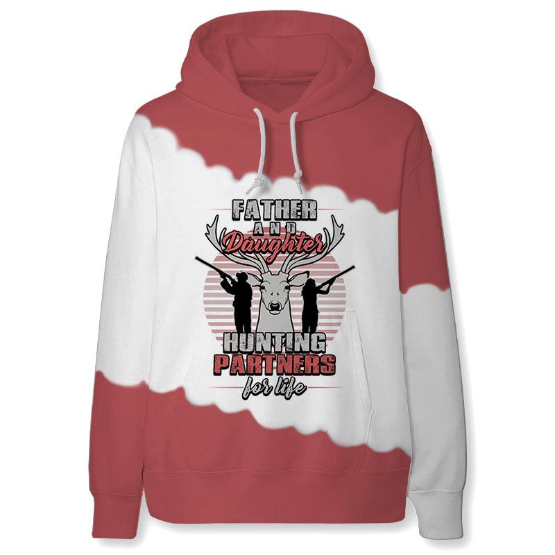 Father And Daughter Hunting 3D All Over Print | Hoodie | Unisex | Full Size | Adult | Colorful | HT7198