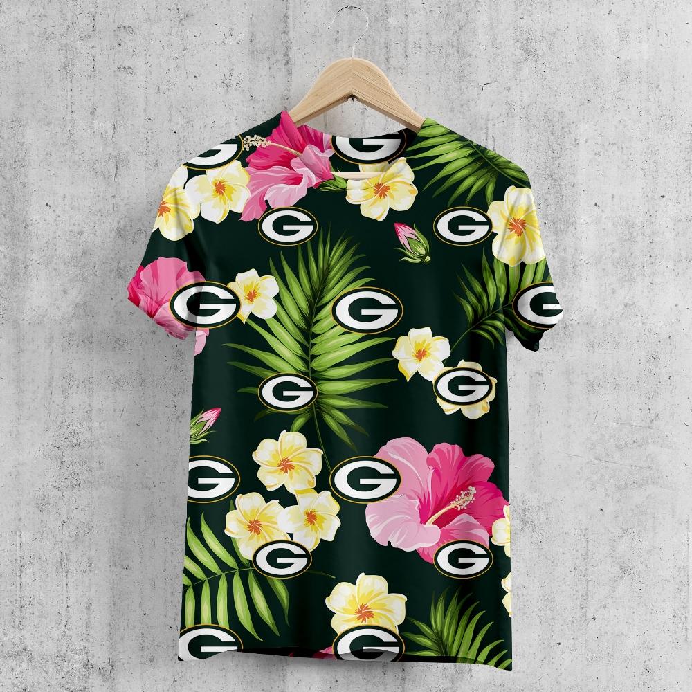 Green Bay Packers Summer Floral T-Shirt