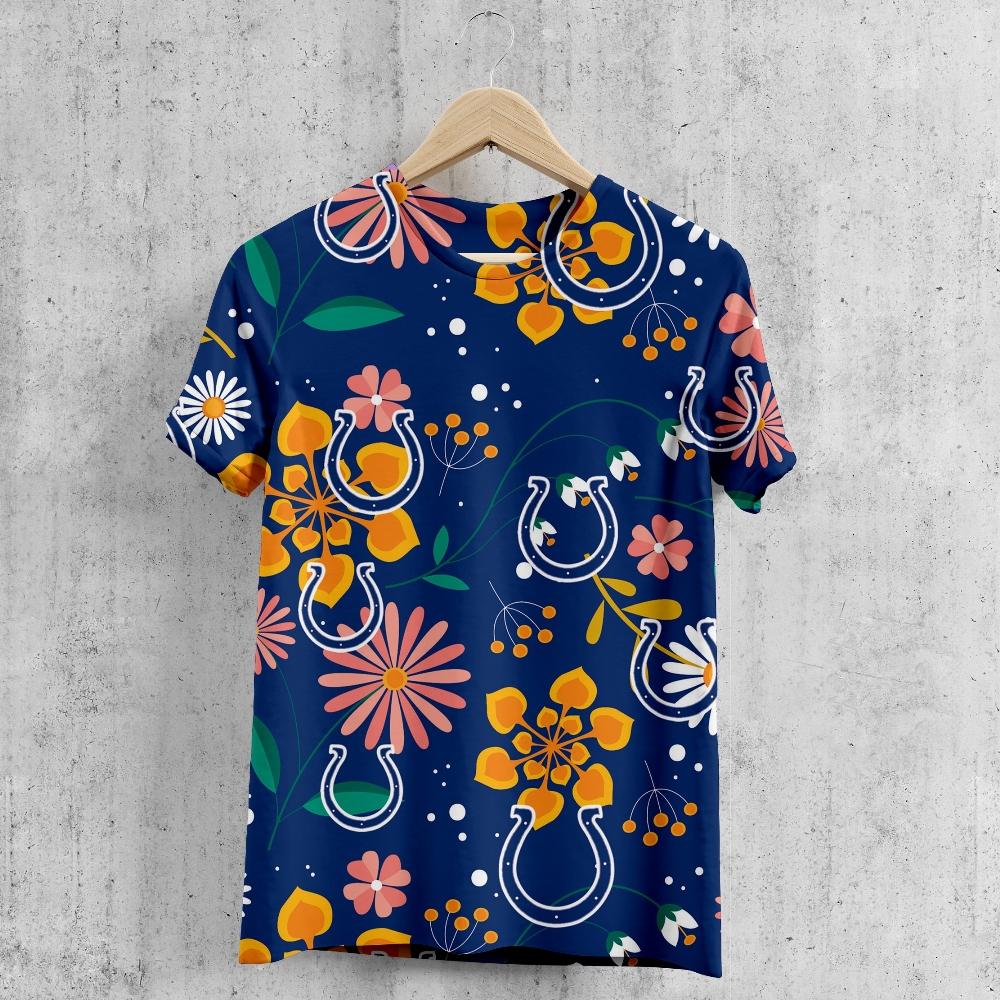 Indianapolis Colts Crystal Floral T-Shirt