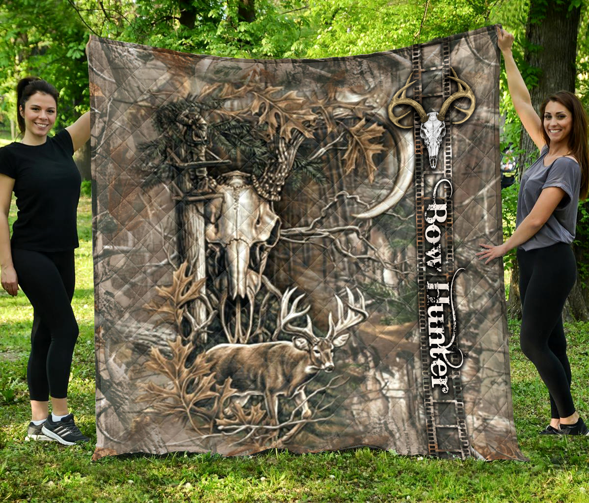 Bow Hunting Fleece Blanket | Adult 60×80 inch | Youth 45×60 inch | Colorful | BK3619