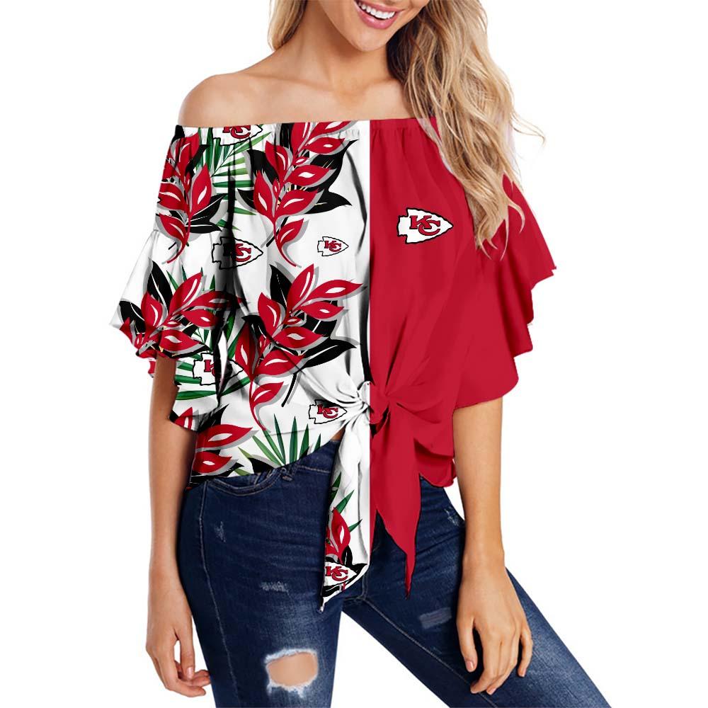 Kansas City Chiefs Women Strapless Summer Shirt