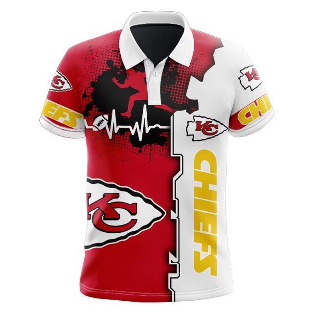 Kansas City Chiefs Beating Curve Polo Shirt