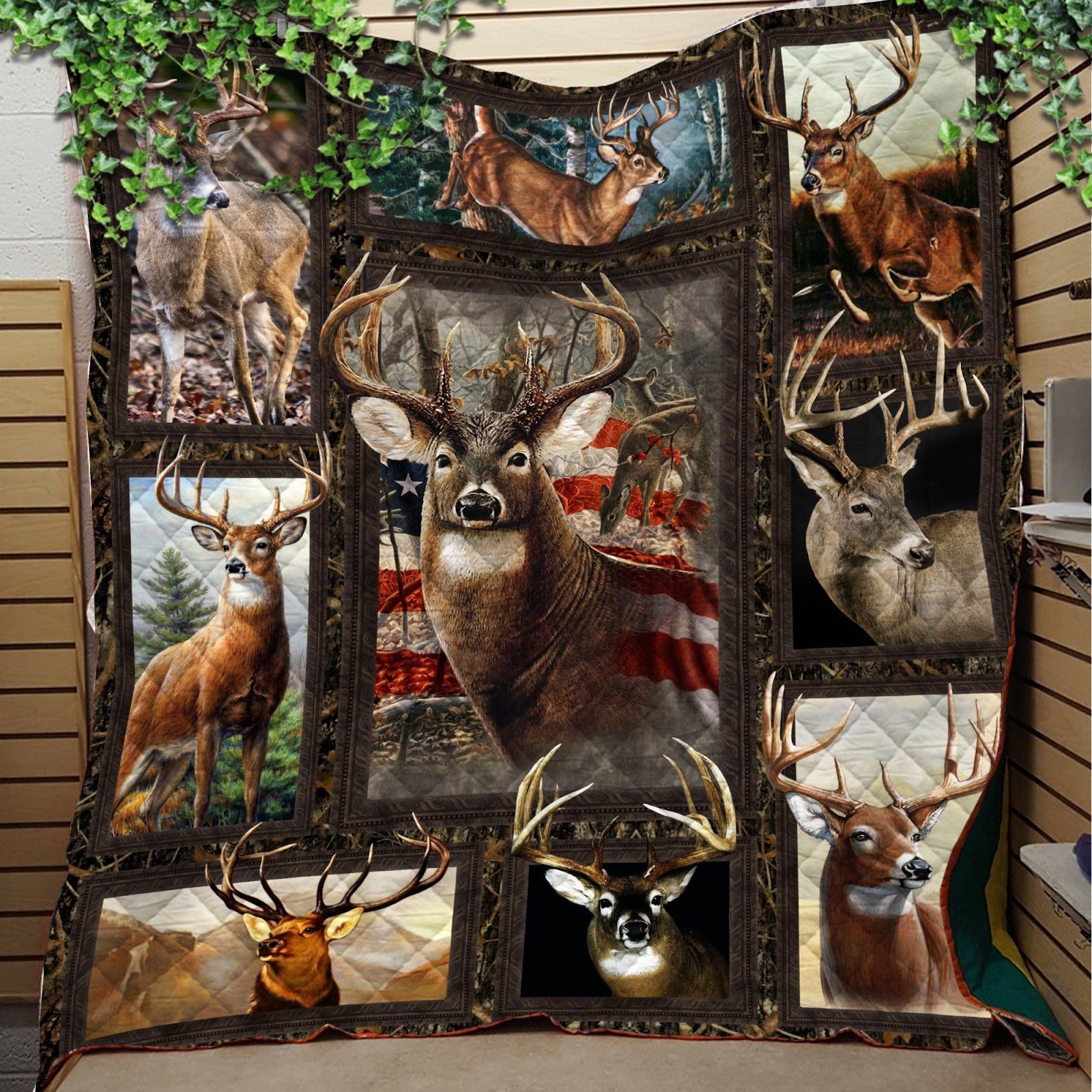 Deer Hunting Fleece Blanket | Adult 60×80 inch | Youth 45×60 inch | Colorful | BK3405