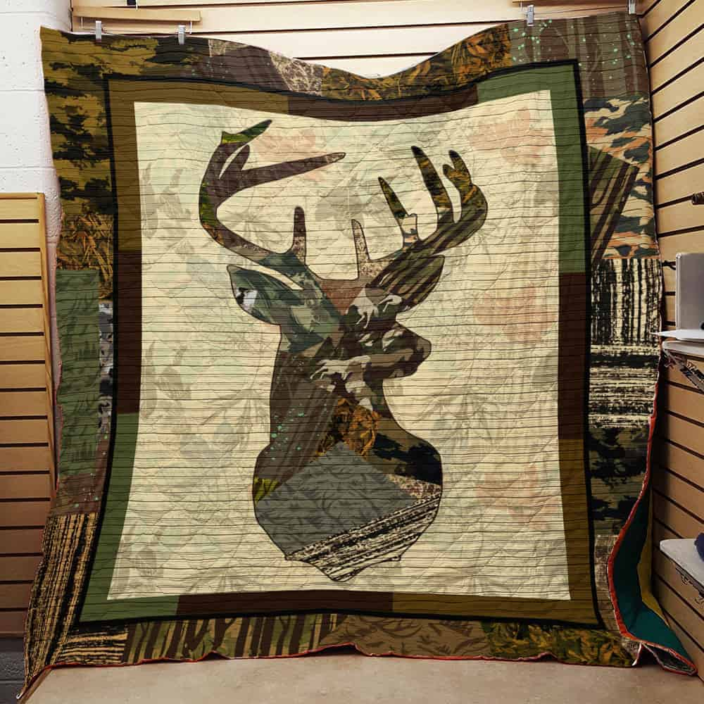 Deer Hunting Fleece Blanket | Adult 60×80 inch | Youth 45×60 inch | Colorful | BK3654