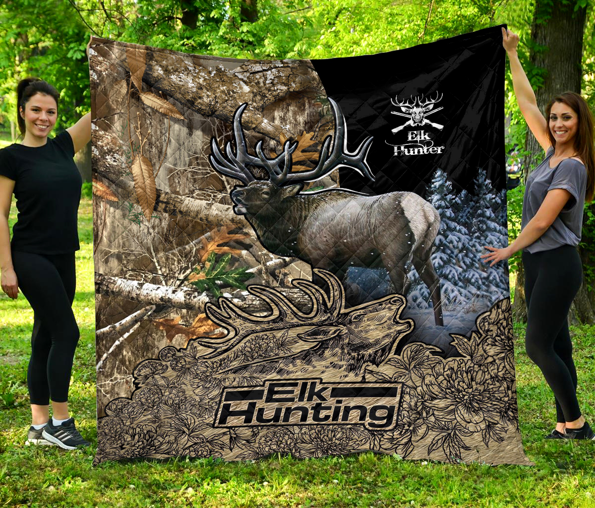 Deer Hunting Fleece Blanket | Adult 60×80 inch | Youth 45×60 inch | Colorful | BK3632