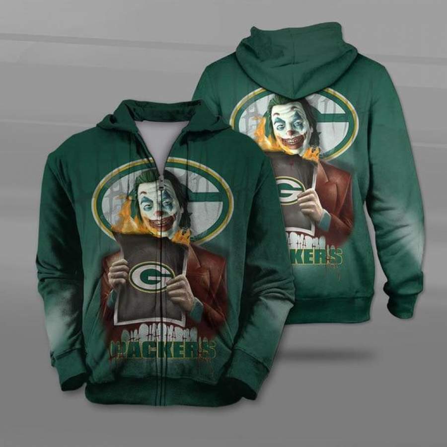 Green Bay Packers Joker Zipper Hoodie