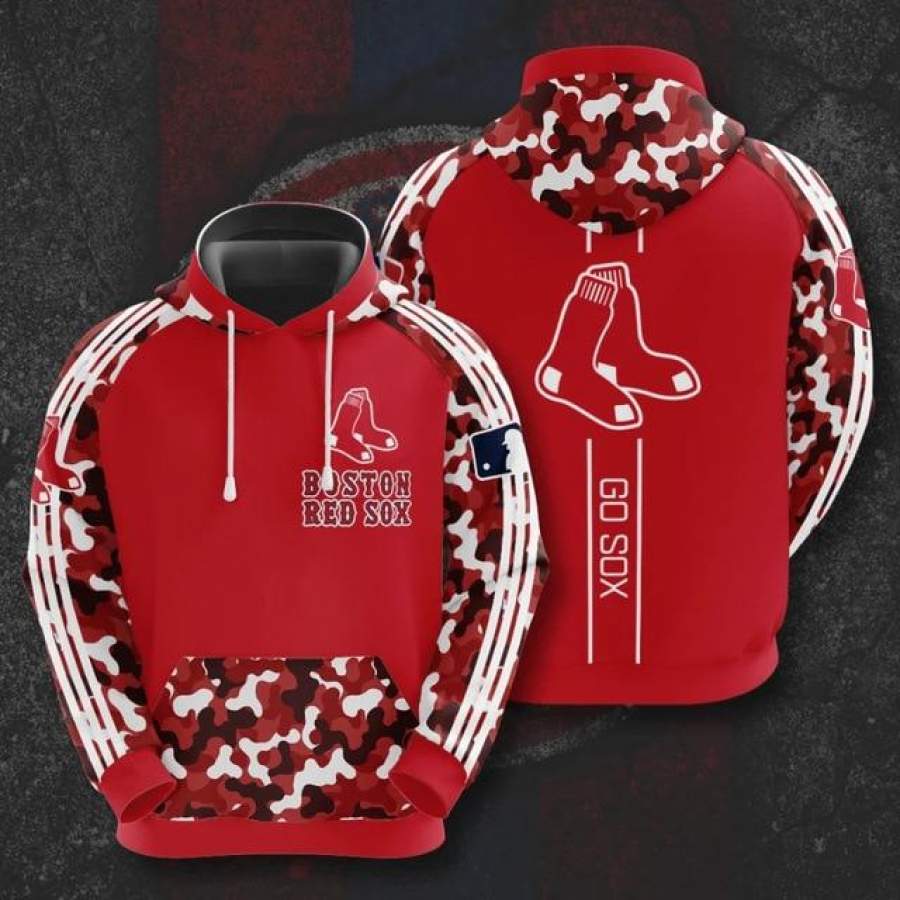 Boston Red Sox Casual Camouflage Hoodie