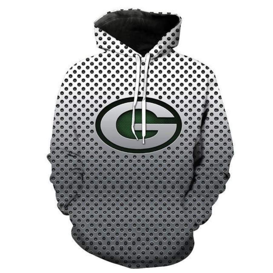 Green Bay Packers 3d Steal Look Hoodies