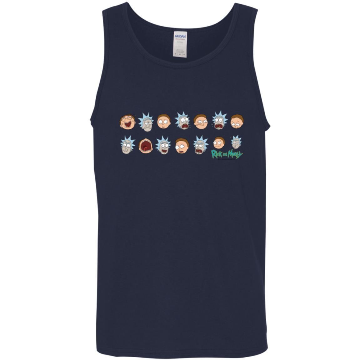 Rick And Morty Expressions Men Tank Top