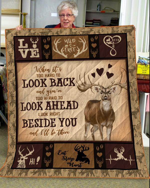 Deer Hunting Love Fleece Blanket | Adult 60×80 inch | Youth 45×60 inch | Colorful | BK2146