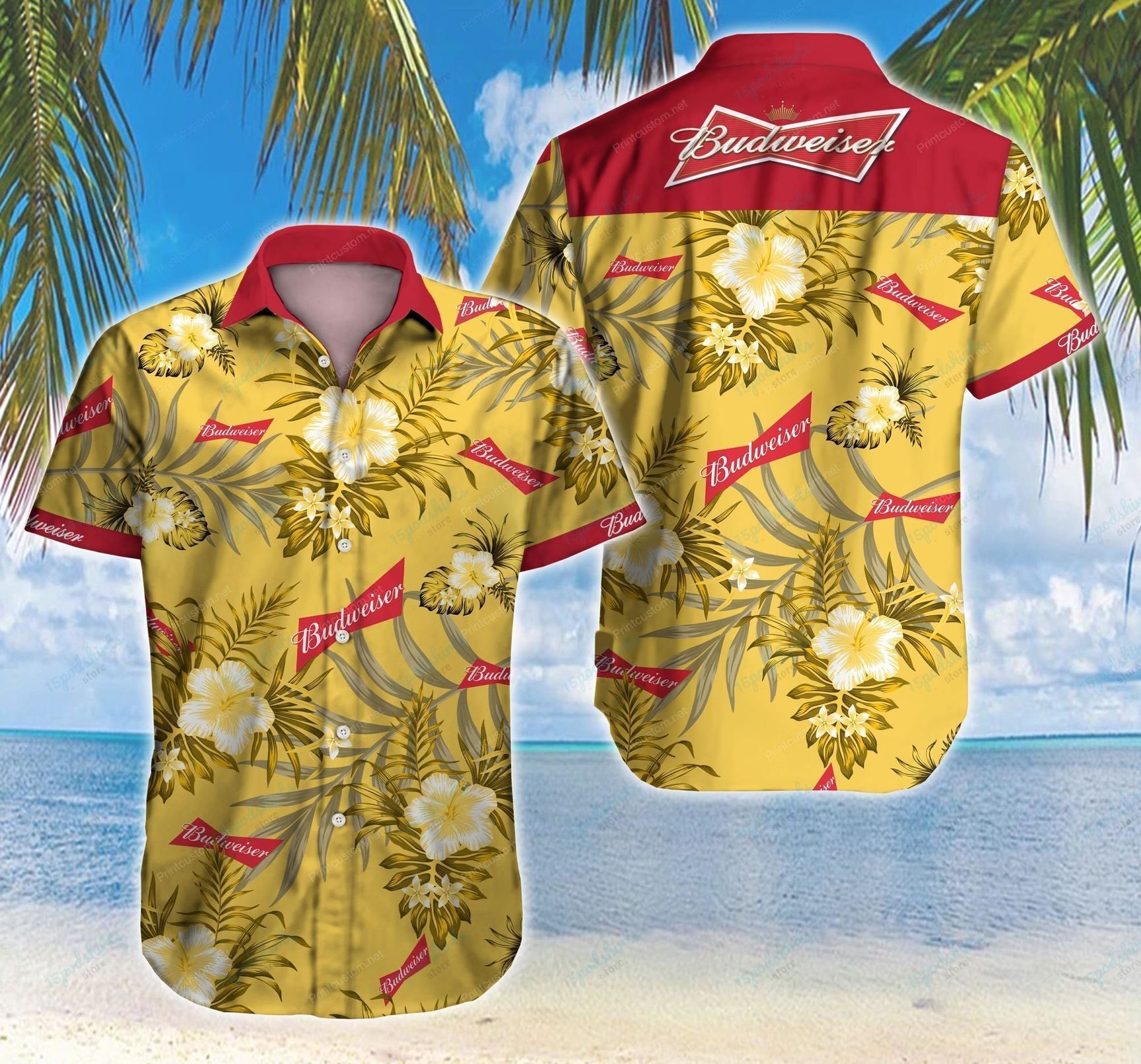 Budweiser Hawaiian Shirt