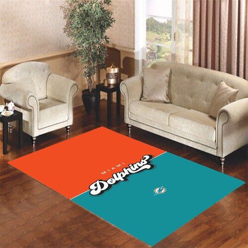 Cool Miami Dolphins Living Room Carpet Rugs Area Rug For Living Room Bedroom Rug Home Decor