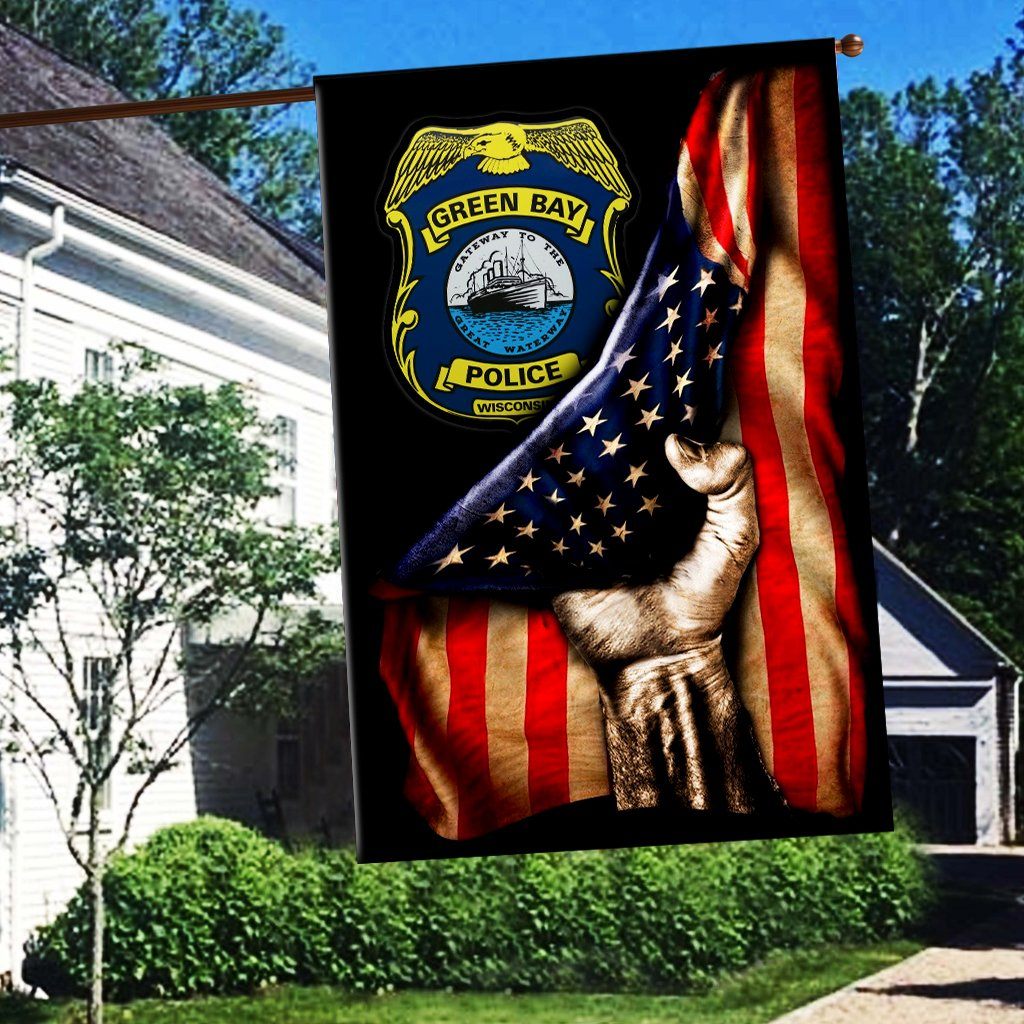 Green Bay Police Department Flag 3D Full Printing, Veteran Flag