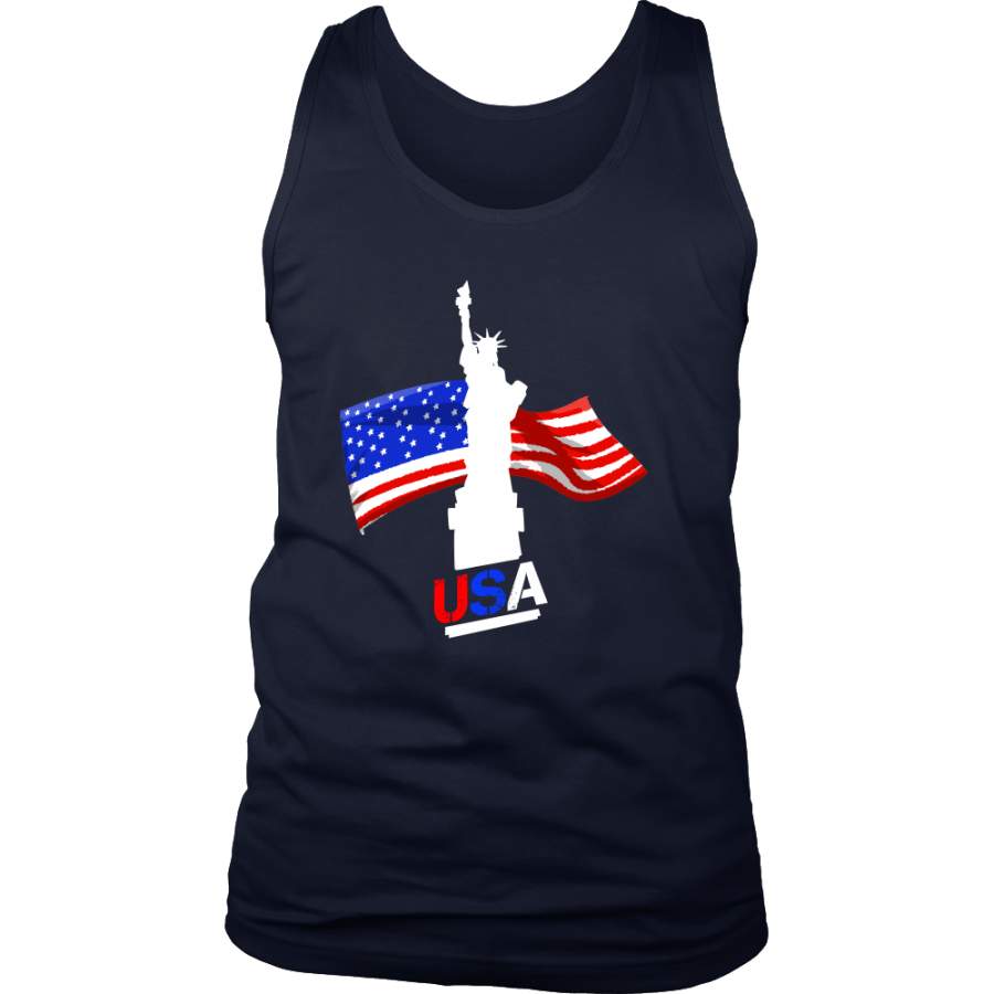 Favorite American USA Flying Flag New York Novelty Men’s Tank