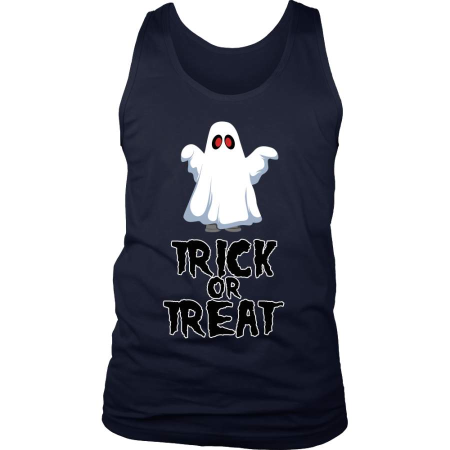 Halloween Trick or Treat Ghost Costume Men’s tank