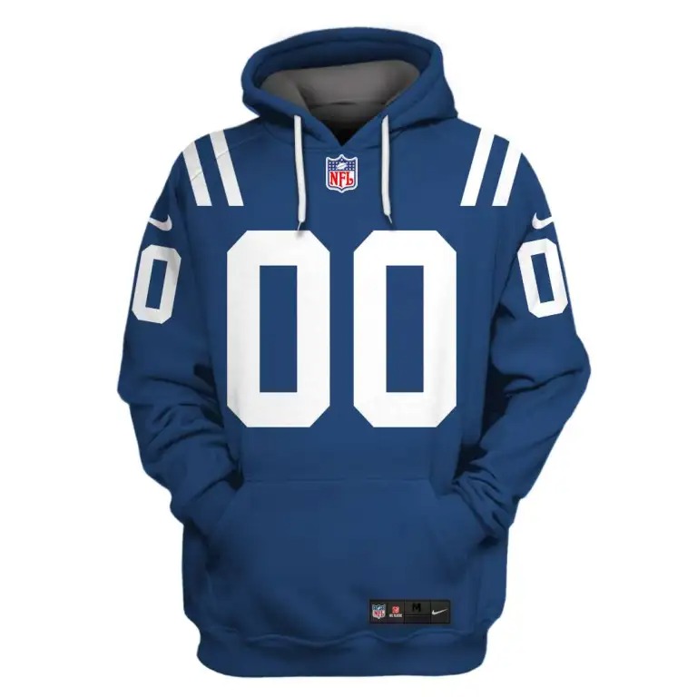 Indianapolis Colts Custom Your Name And Number 3D Shirt Hoodie ?C Bbs