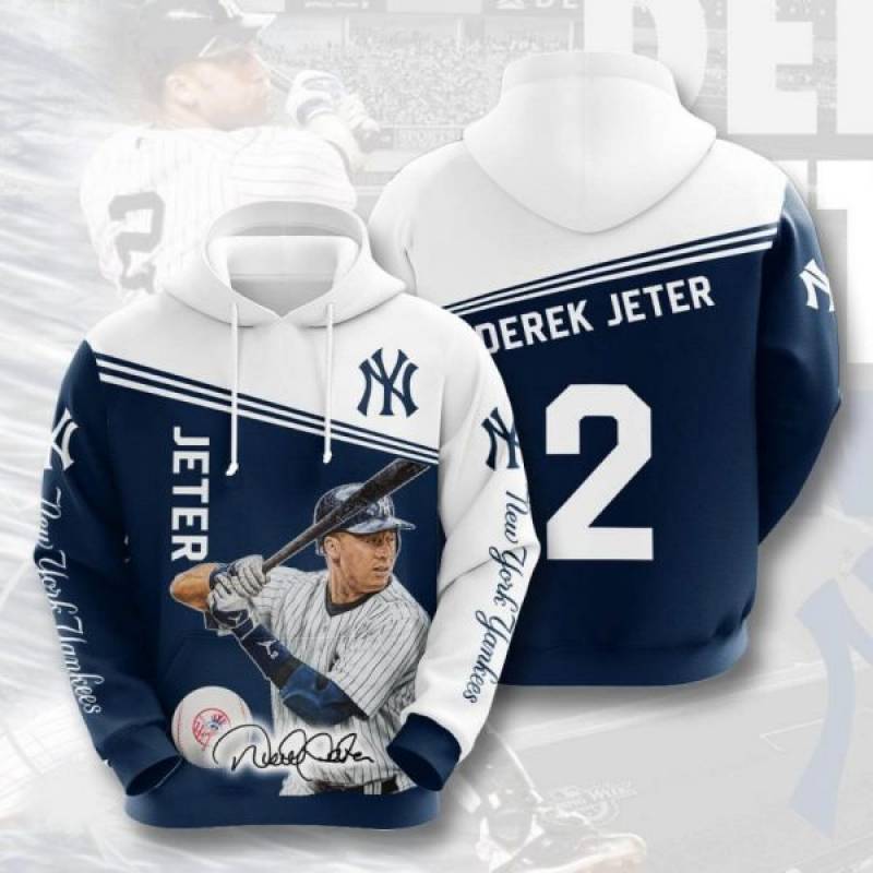 Derek Jeter New York Yankees 3D Hoodie – Teasearch3D 190220