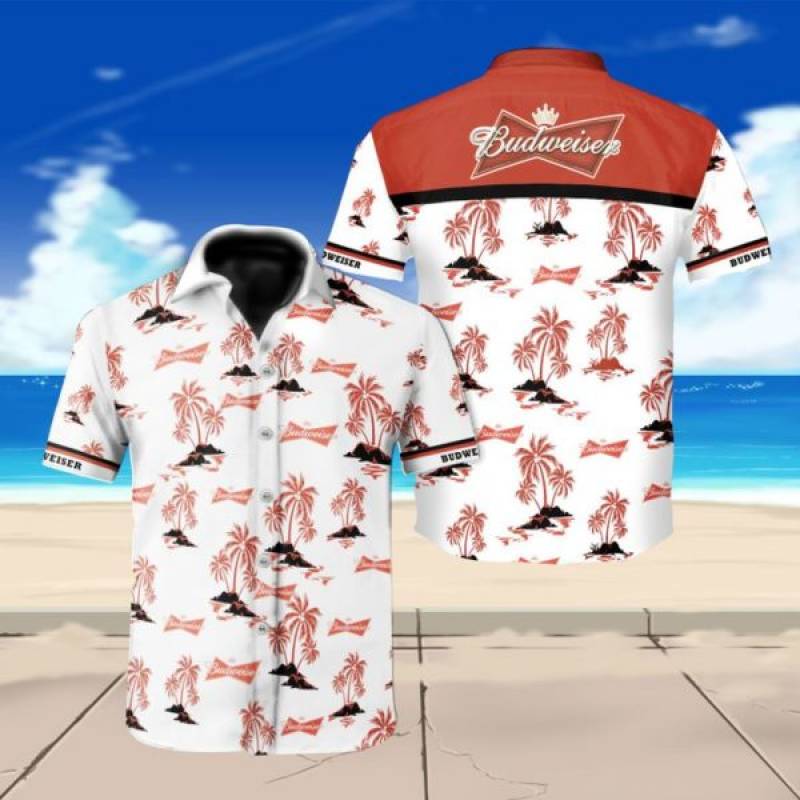 Budweiser beer floral hawaiian shirt – Maria