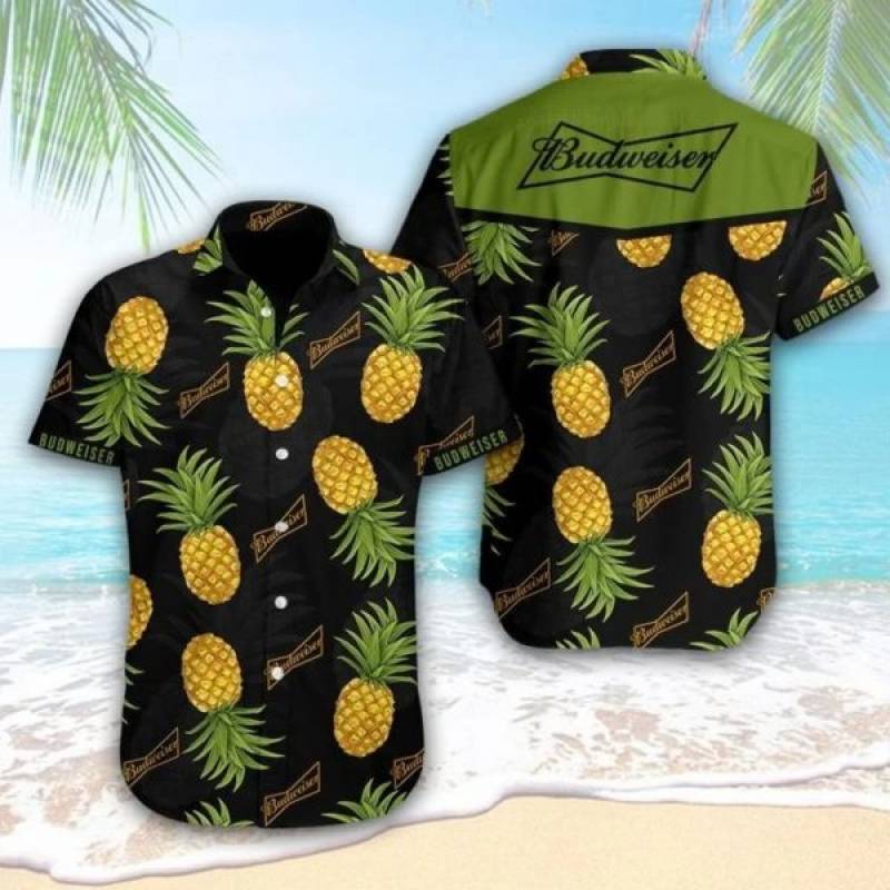 Budweiser Pineapple Tropical Hawaiian Shirt – TAGOTEE