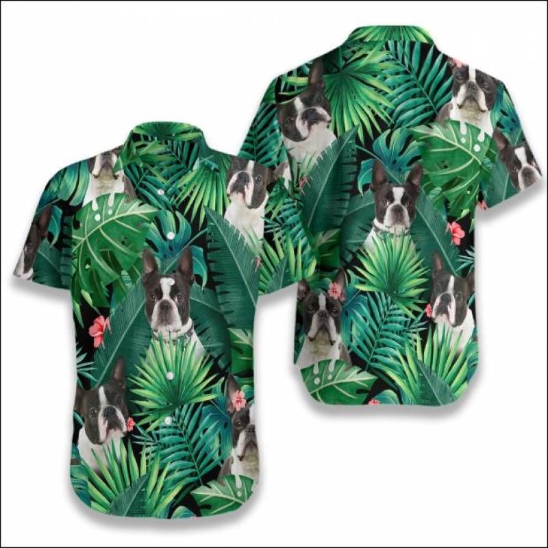 Boston Terrier Tropical hawaiian shirt – dnstyles