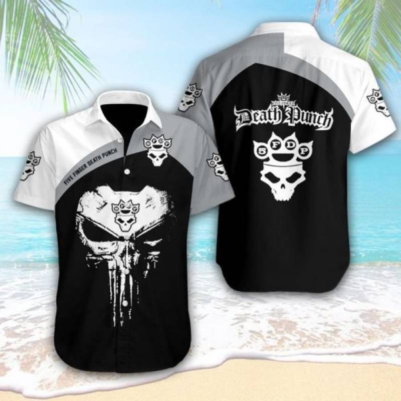 Five finger death punch punisher skull hawaiian shirt – Saleoff 150720