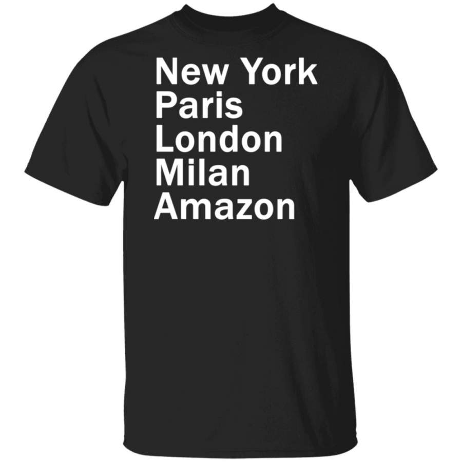 HEIDI KLUM – NEW YORK PARIS LONDON MILAN AMAZON BLACK T-SHIRT