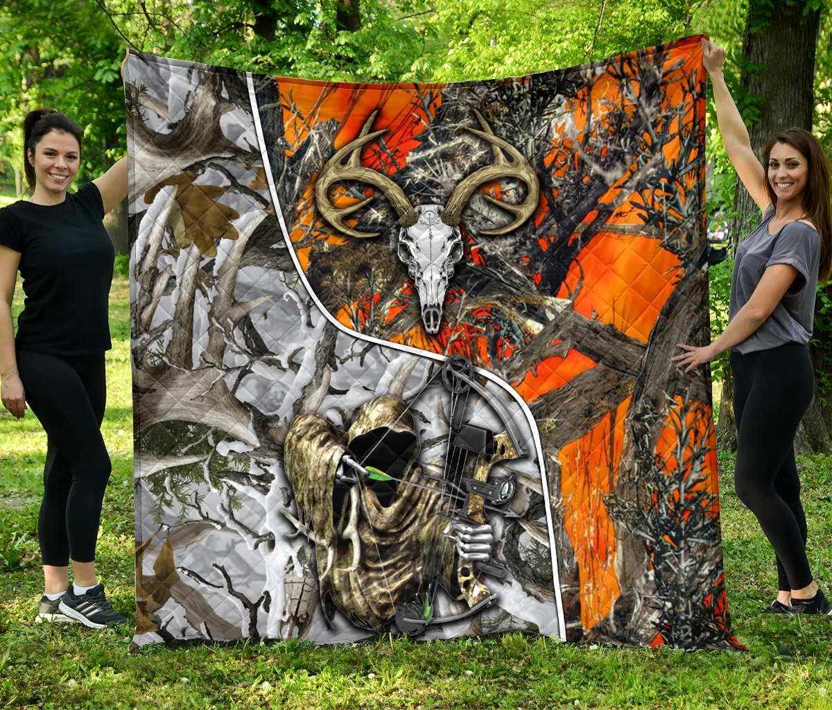 Hunting Bow Fleece Blanket | Adult 60×80 inch | Youth 45×60 inch | Colorful | BK3623