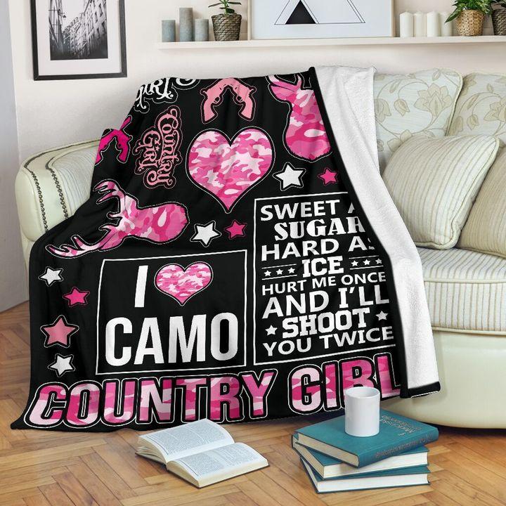 Hunting Camo Fleece Blanket | Adult 60×80 inch | Youth 45×60 inch | Colorful | BK2160