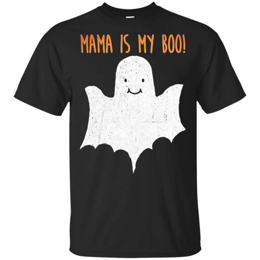 Cute children Mama is my boo halloween ghost tshirt