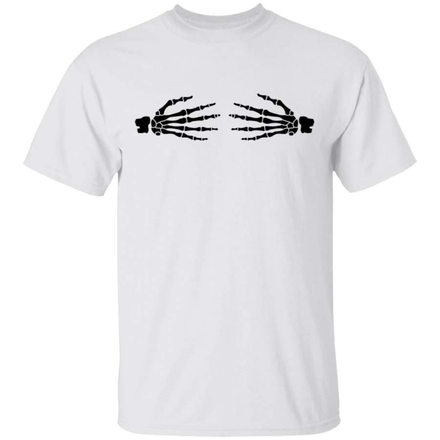 Black ghost hands boobs T-Shirt