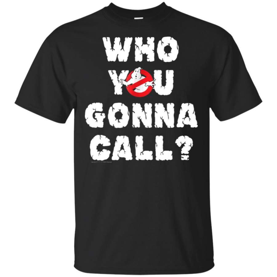 Ghostbusters Who You Gonna Call With Logo T-shirt