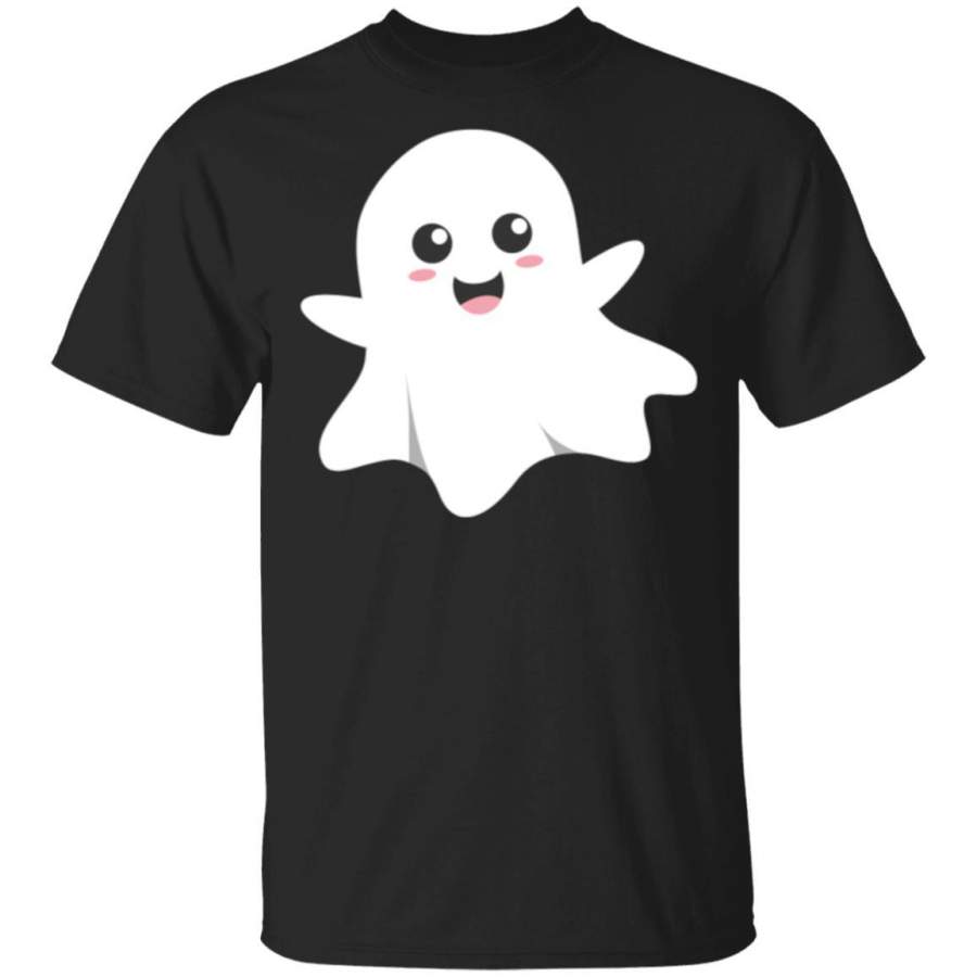 Cute happy ghost smiling happily T-Shirt