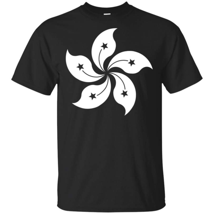 Hong Kong Flag T-Shirt Five Petal Orchid Tree