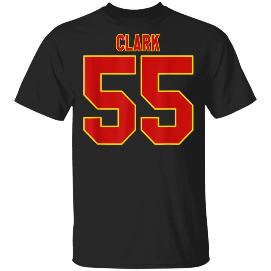 Clark 55 Kansas City Football TShirt