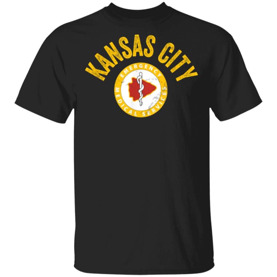 EMS KC Football Fans Kansas City Red Sports Fan Gear TShirt