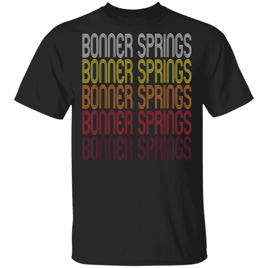 Bonner Springs KS Vintage Style Kansas Tshirt