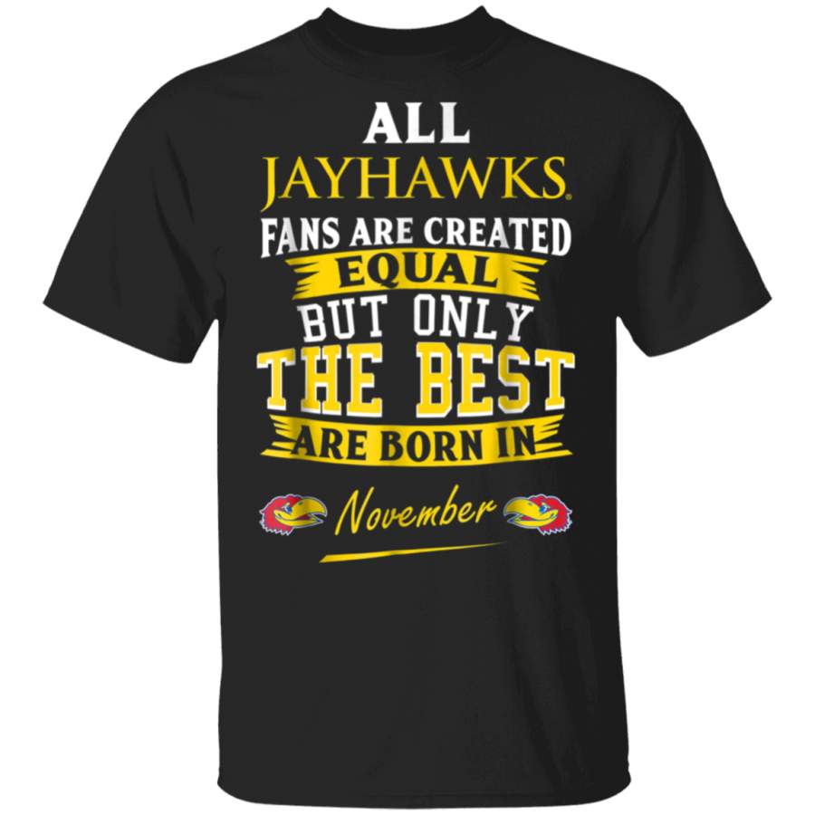 Kansas Jayhawks Fans November TShirt Apparel