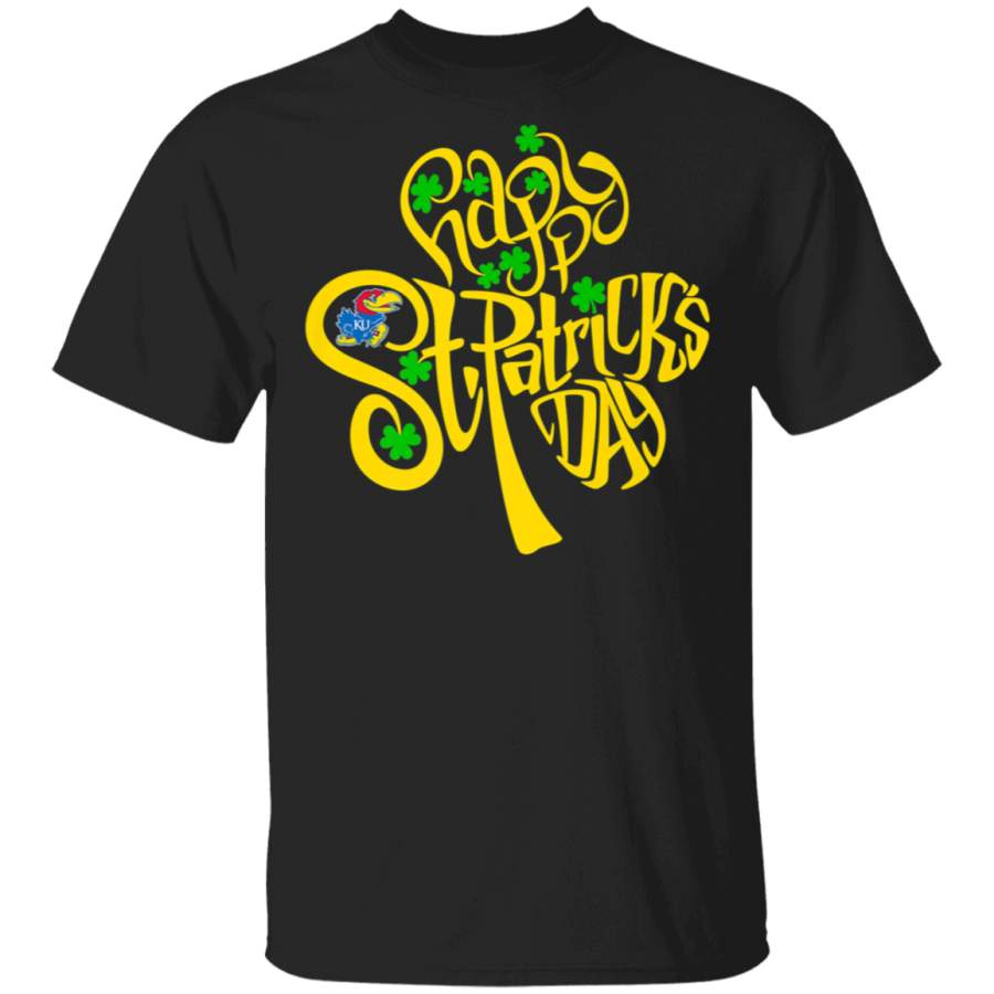 Kansas Jayhawks Happy St PatrickS Day TShirt Apparel