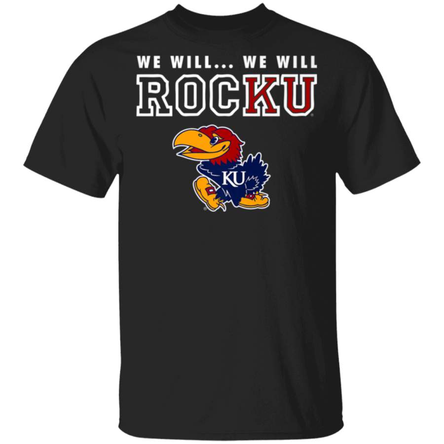 Kansas Jayhawks Basketball We Will We Will Rocku TShirt