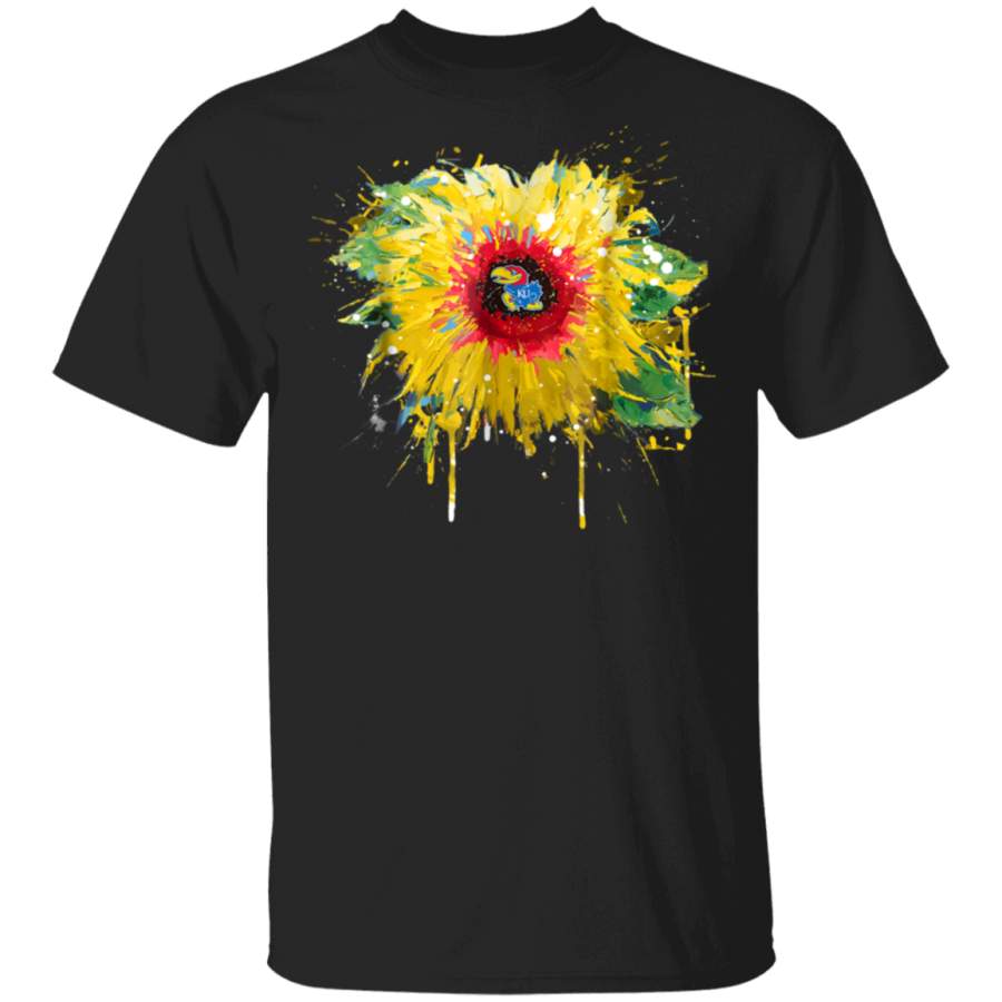 Kansas Jayhawks Color Drop Sunflower TShirt Apparel