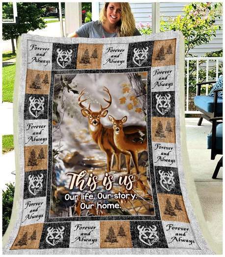 Hunting Fleece Blanket | Adult 60×80 inch | Youth 45×60 inch | Colorful | BK2152