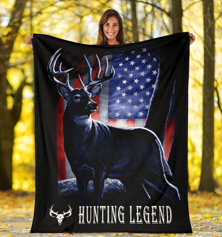 Hunting Flag Fleece Blanket | Adult 60×80 inch | Youth 45×60 inch | Colorful | BK2156