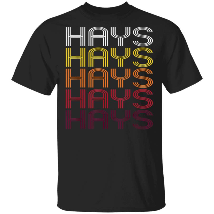 Hays KS Vintage Style Kansas Tshirt